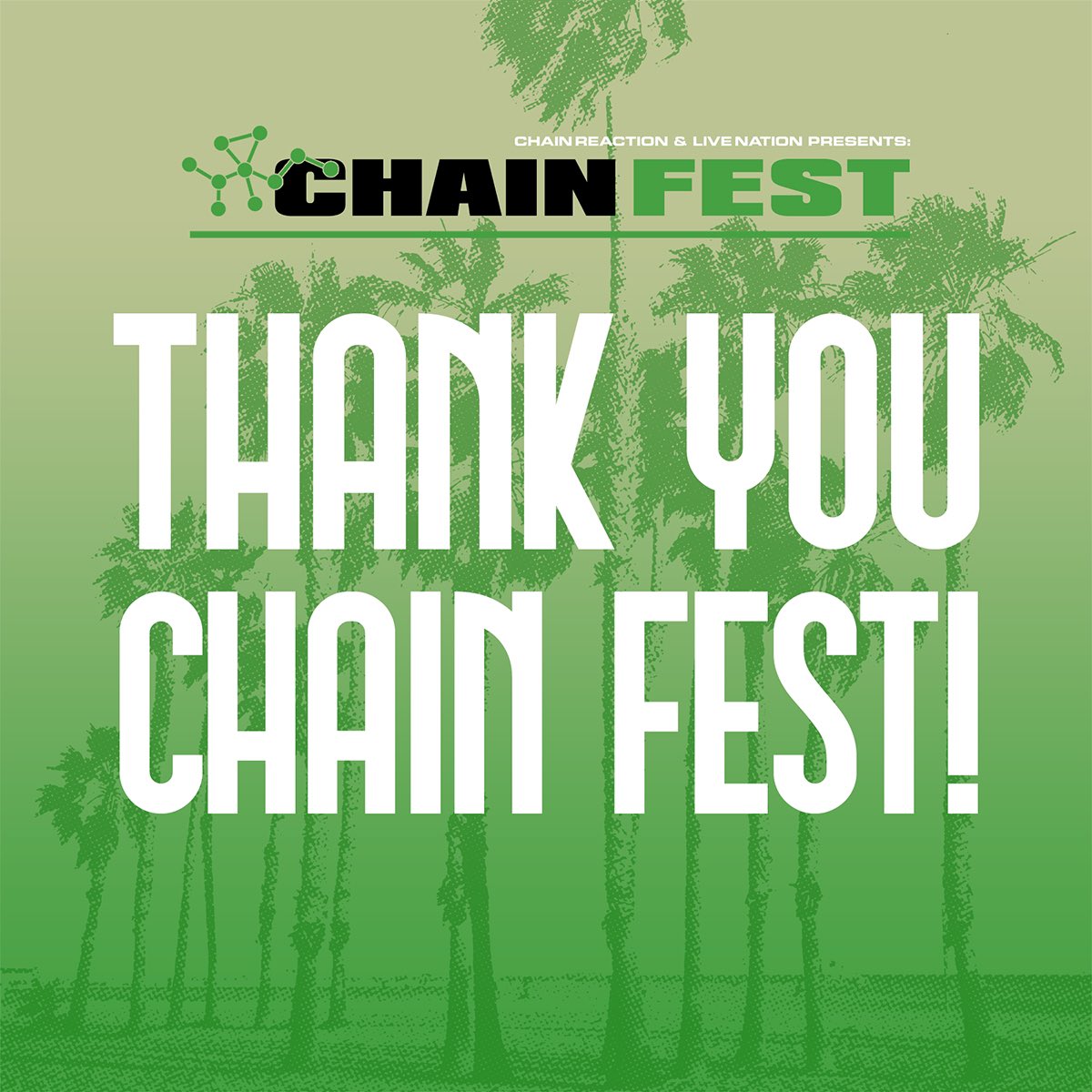 Thank you Chain Fest! We had a great time jamming with you guys 🤘🏼❤️