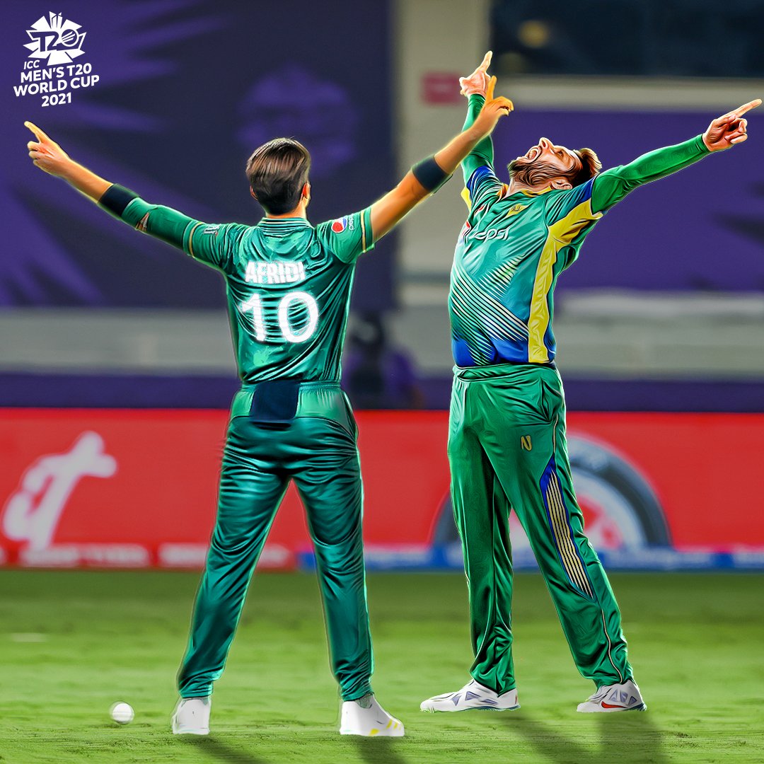 MMudasarChohan1's tweet photo. Same celebration, same side, new result. Well done my boys 💚

#PAKvIND #PakistanZindabad 🇵🇰

#T20WorldCup https://t.co/ht2Z65fAMW