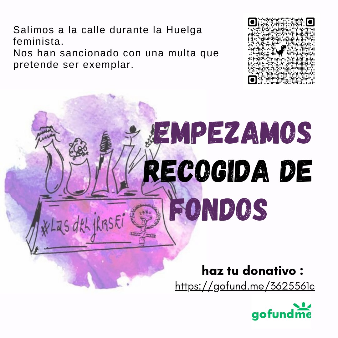 El ayuntamiento de Corbera insiste en mantener la sanción a las feministas. 
Nos rebaja a 5000€ entre todas, una cantidad que nos parece desorbitada #CorberaCondena 
Cualquier aportación será bienvenida.