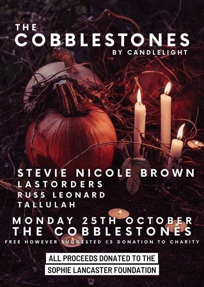 TOMORROW NIGHT

I am absolutely thrilled to be apart of some chilled Halloween celebrations at <a href="/Cobblesuk/">The Cobblestones</a> 

Especially sharing the stage with all these talented artists 💙

📸 - @avrilxmarie