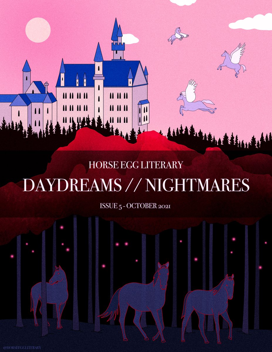 horseegglitmag's tweet image. DAYDREAMS // NIGHTMARES IS NOW LIVE!

we are thrilled to finally be bringing you issue 5! enjoy these sweet dreams and beautiful nightmares 🌗

a special shoutout to @quinnjillayne and @strawburrymoon for working so hard on this issue. thank you both 🖤

horseeggliterary.com/issue-5-daydre…