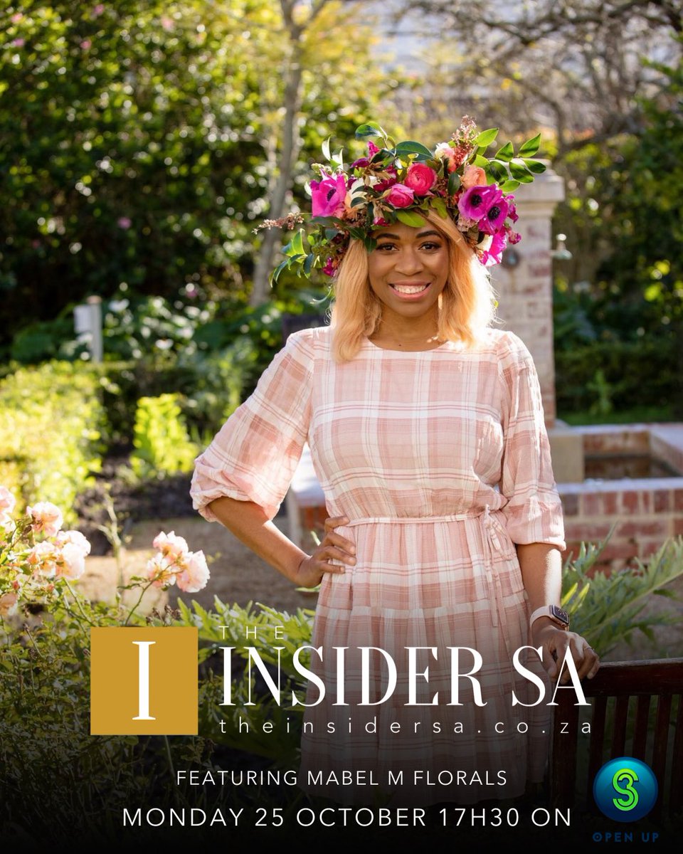 mabelmflorals's tweet photo. @TheInsiderSA  featuring @gardendaysa  on @SABC3 https://t.co/b4f8i9I6ap
