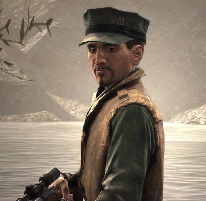 LittleLadsDaily's tweet photo. Today’s little lad is RJ MacCready from Fallout! He has dashing green clothes, brown hair, and no parents! As a side note I love how his face is just kinda 🙂. I love that! https://t.co/hUEuYMbslr