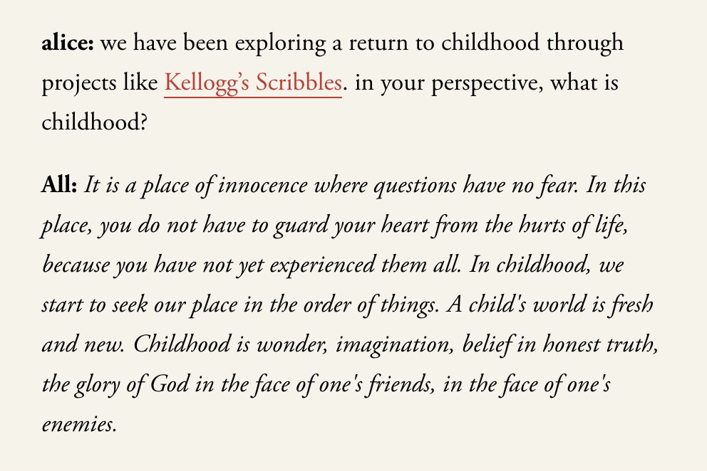 we asked All from <a href="/_makes_us_human/">What Makes Us Human</a> 

what is childhood?