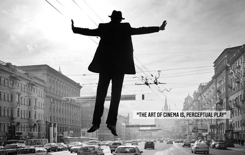 Lycc723's tweet photo. “The art of cinema is, perceptual play”  - Bordwell #CM316 https://t.co/E2pQtRaFHN
