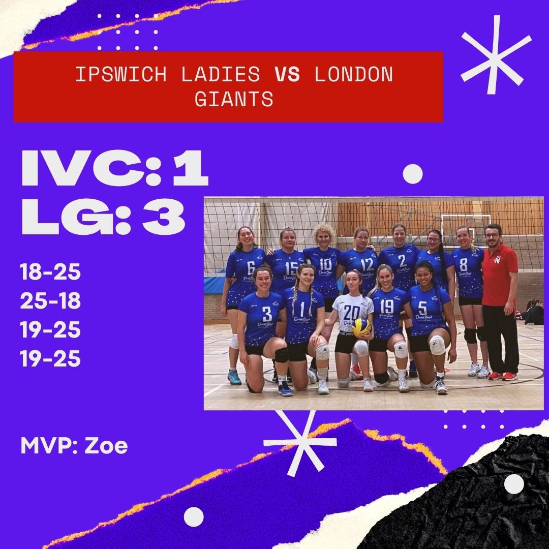 Tough game for the IVC ladies today against a very strong London Giants side.