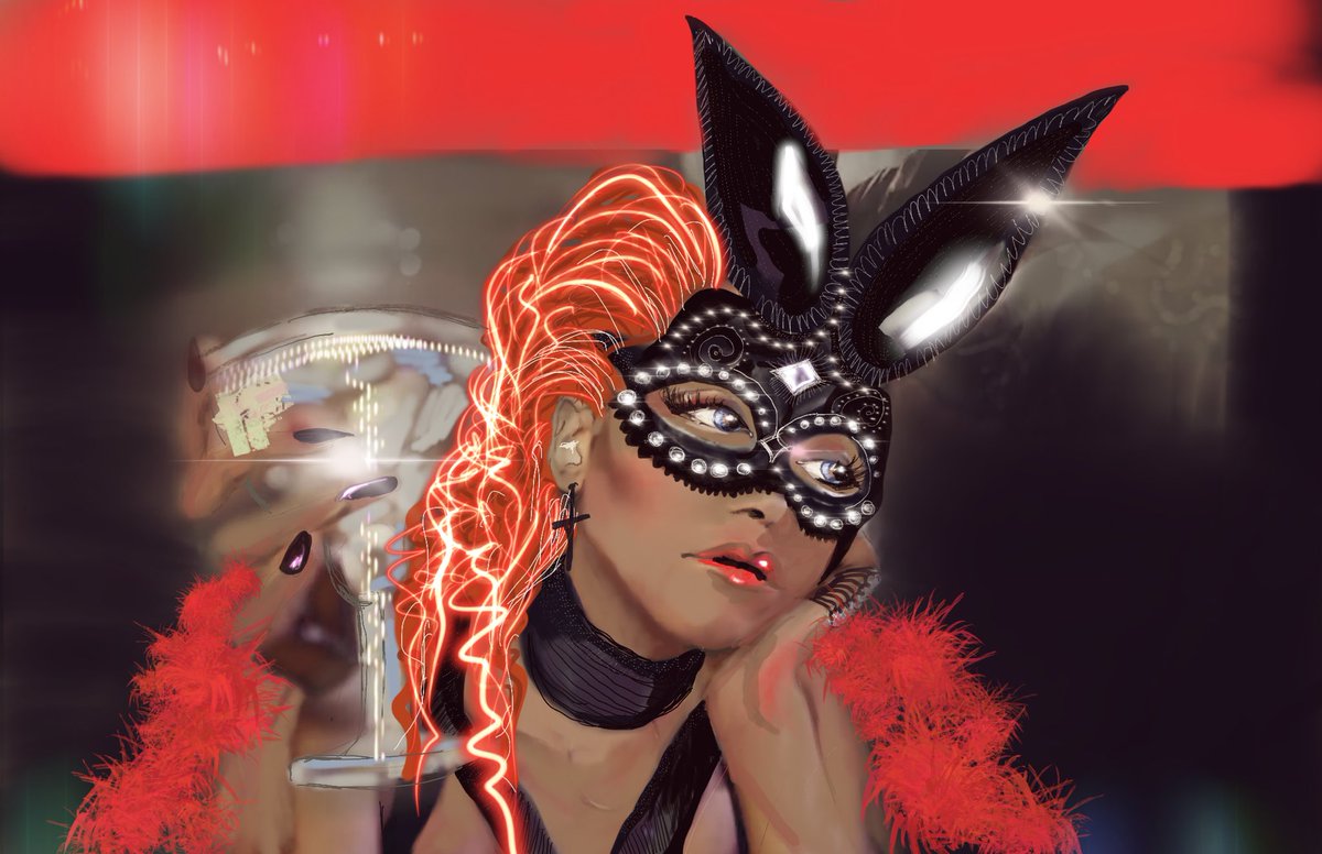So I made ANOTHER entry for the <a href="/sad_girls_bar/">Sad Girls Bar</a> Halloween comp - because just like owning a Sad Girl’s Bar NFT one is NEVER enough! 

‘Run Rabbit’ 

Please like/retweet if you dig! 

<a href="/GlamBeckettArt/">Glam Beckett</a> <a href="/punk2476/">My Milady Alt</a> <a href="/betty_nft/">BETTY</a> <a href="/pussyrrriot/">𝖕𝖚𝖘𝖘𝖞 𝖗𝖎𝖔𝖙💦</a> <a href="/BoredElonMusk/">BORED</a>

 #drawSGB