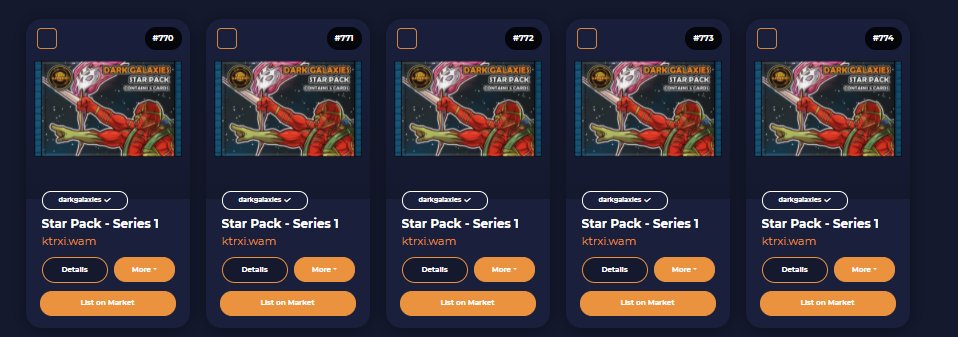5_Five_8's tweet photo. @DarkGalaxy_Game Thank you very much for donating to our #NFTGiveaways platform. We can't wait to tear into these and share what you've made with the world or should i say #agalaxyfarfaraway!! 
https://t.co/8s0nOx4c0X https://t.co/vsnkPRpalR https://t.co/w7e9jOiPni