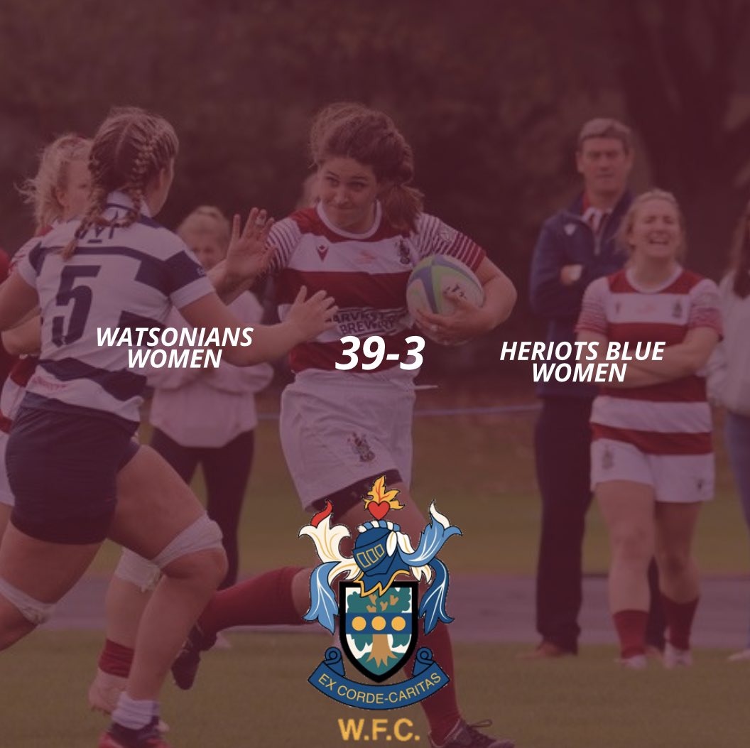 Big win this weekend against @HeriotsRugby, the gals really did themselves proud!