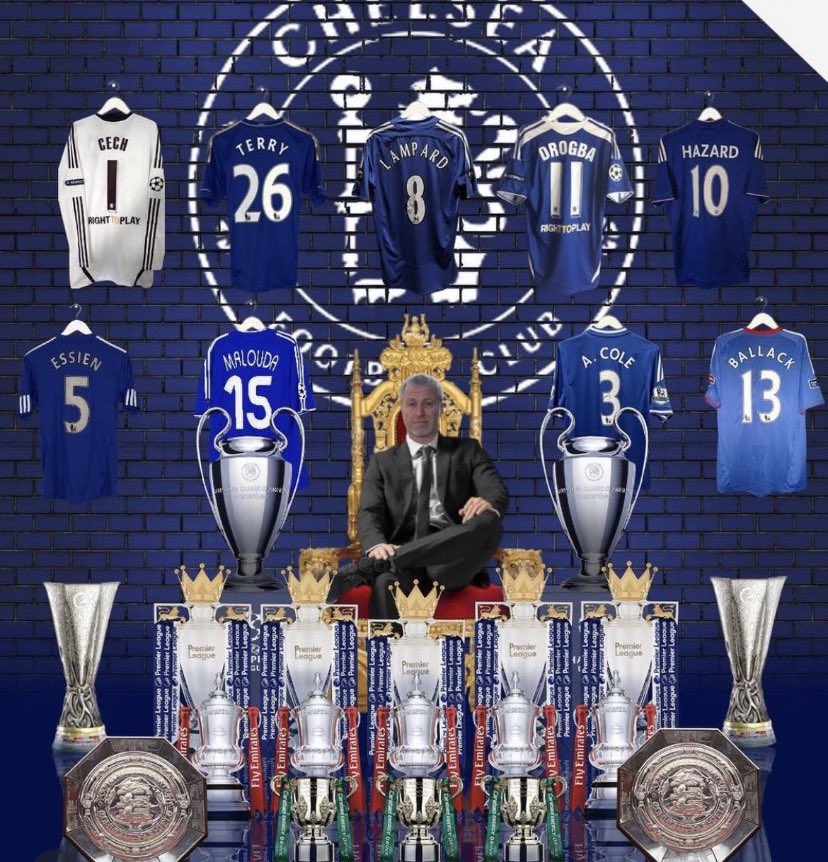 19 trophies in 18 years  Happy birthday to the greatest football club owner on the planet, Roman Abramovich. 