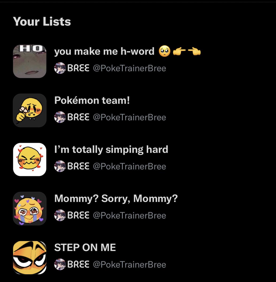 fuck it, ♻️ and ❤️ to be added to one of my lists