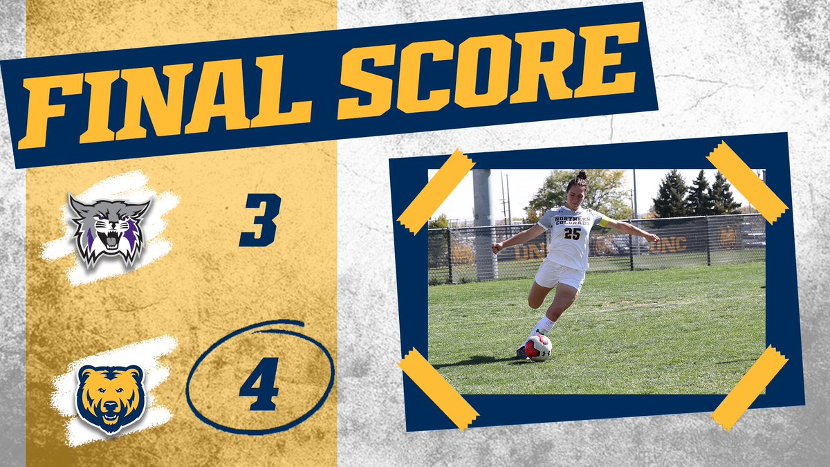 The Bears take the win!! Join us here at Jackson Stadium on Tuesday, October 26 at noon against Idaho State for the last game before the conference tournament!!