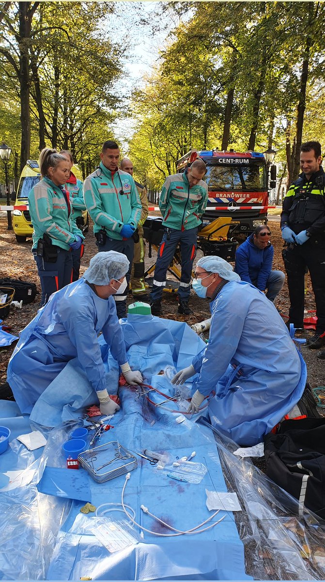 Mooie dag met @Fixvision en @WitteKruisNL in #DenHaag . Opnames voor instructiefilm #ECMO .