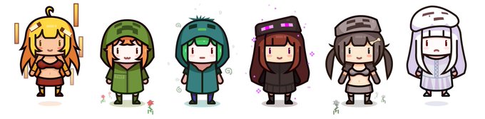 Minecraft mobs ( ˆωˆ)
#マインクラフト  #Minecraftfanart 