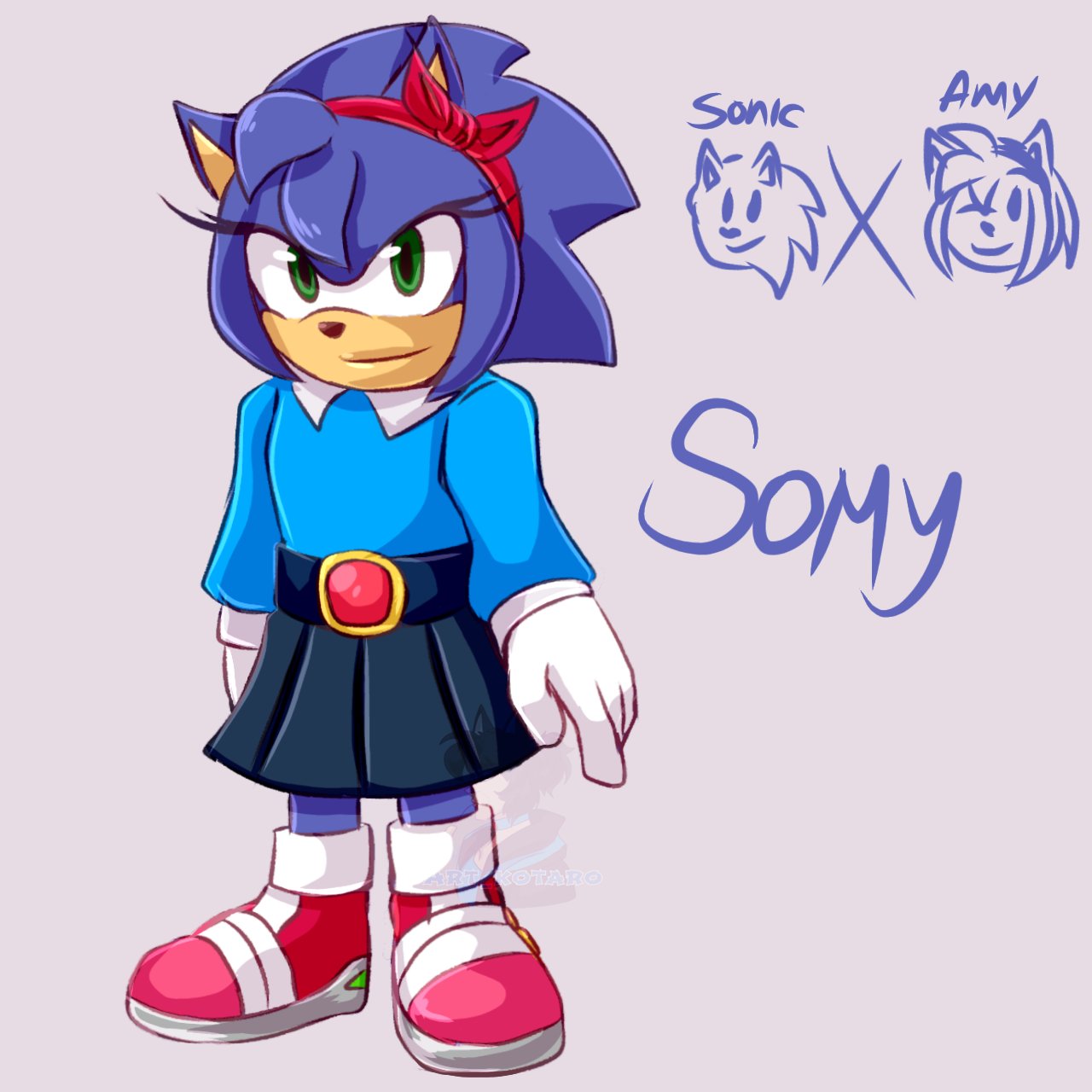 The Next Generation — I wanted to draw my sonamy fanchilds with