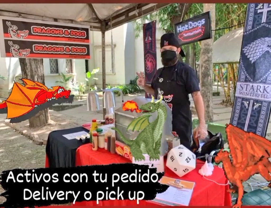 DRAGONSNDOGS's tweet photo. Activos con tu pedido!🌭#Dragons&amp;Dogs #PerrosCalientes #Domingo #ComerSabroso #Calidad https://t.co/uYePBQGcNf