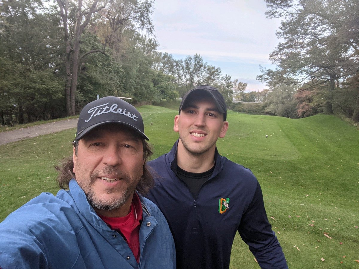 fickledino's tweet photo. A quick nine with Dean before October weather catches up with us! #golfnuts #irondequoiters (@ Durand Eastman Golf Course - @durandeastmangc in Rochester, NY) https://t.co/GKgrMdawcr https://t.co/oshowX4D4j