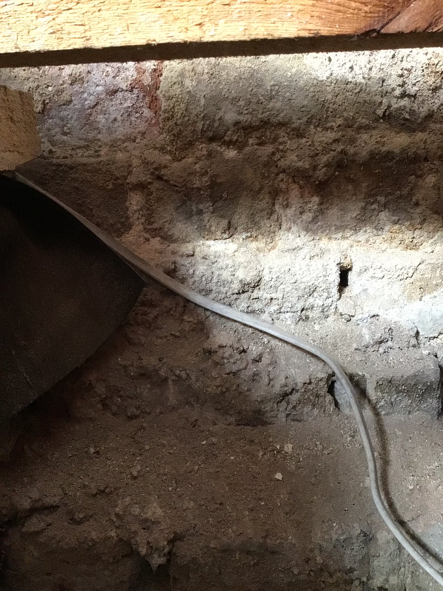 DampSurvey's tweet photo. Damp man wanted £5K to treat non existent 'rising damp' in my client's SW London home.
Said he recorded 'moisture level of 99.9%' in the walls 🥸.
That's impossible.
Said water in the soil below the floor was levitating  up the walls.
Does this soil look wet to you?
#risingdamp https://t.co/gI9bJ1ttgg
