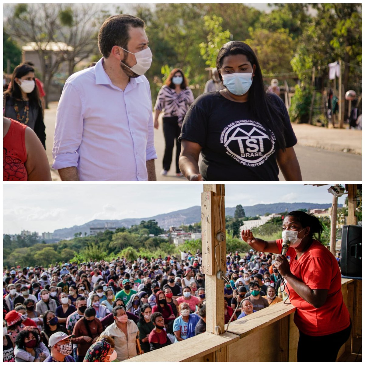 GuilhermeBoulos's tweet photo. Hoje a @DeboraJuntas foi eleita presidente do PSOL da cidade de São Paulo. Mulher, negra, sem-teto à frente do partido na maior cidade do Brasil. Que orgulho! Voa, Débora! https://t.co/mAIwZrzNij