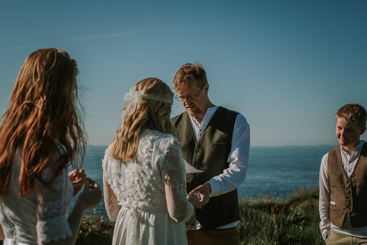 Carmen, Craig & their children travelled from Colorado to renew their vows on the North Coast a couple of years ago #vowrenewal #renewalofvows #NorthCoast #NorthernIreland #Colorado #IndependentCelebrant