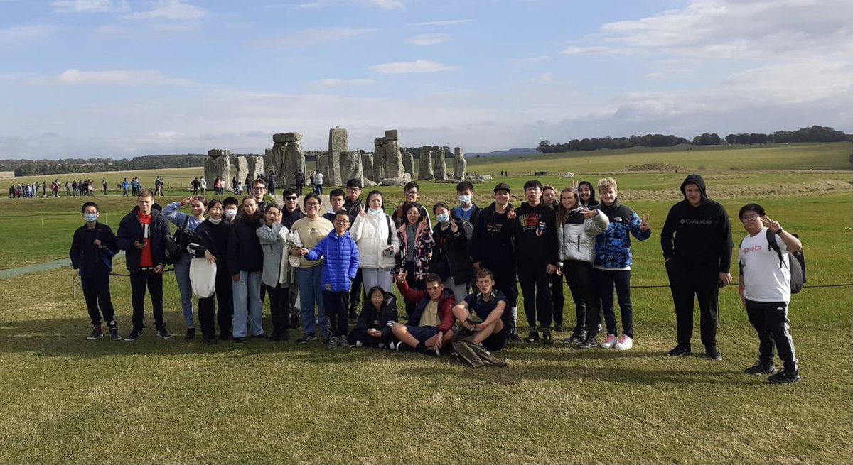Earlier today, we visited the prehistoric monument of Stonehenge. A UNESCO World Heritage Site, archaeologists believe Stonehenge was constructed from 3000 BC to 2000 BC.  For many students, it was their first experience of getting close to one of England’s most famous landmarks!