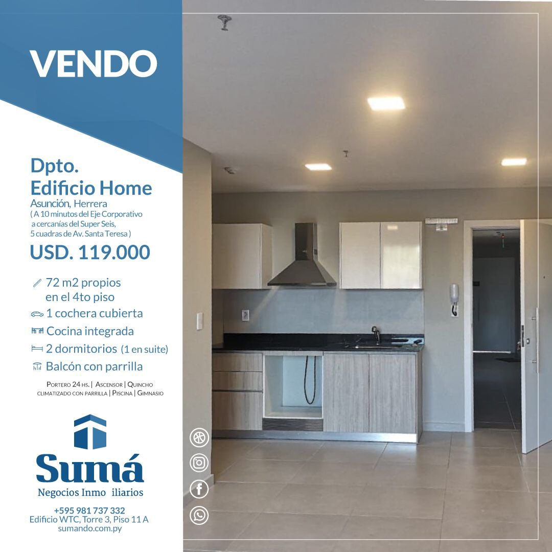 sumaparaguay's tweet photo. Vendo departamento nuevo, con renta mensual de 600$ #Vendo #Asuncion #RealEstate #Paraguay 🏡 https://t.co/aqTFVErCww