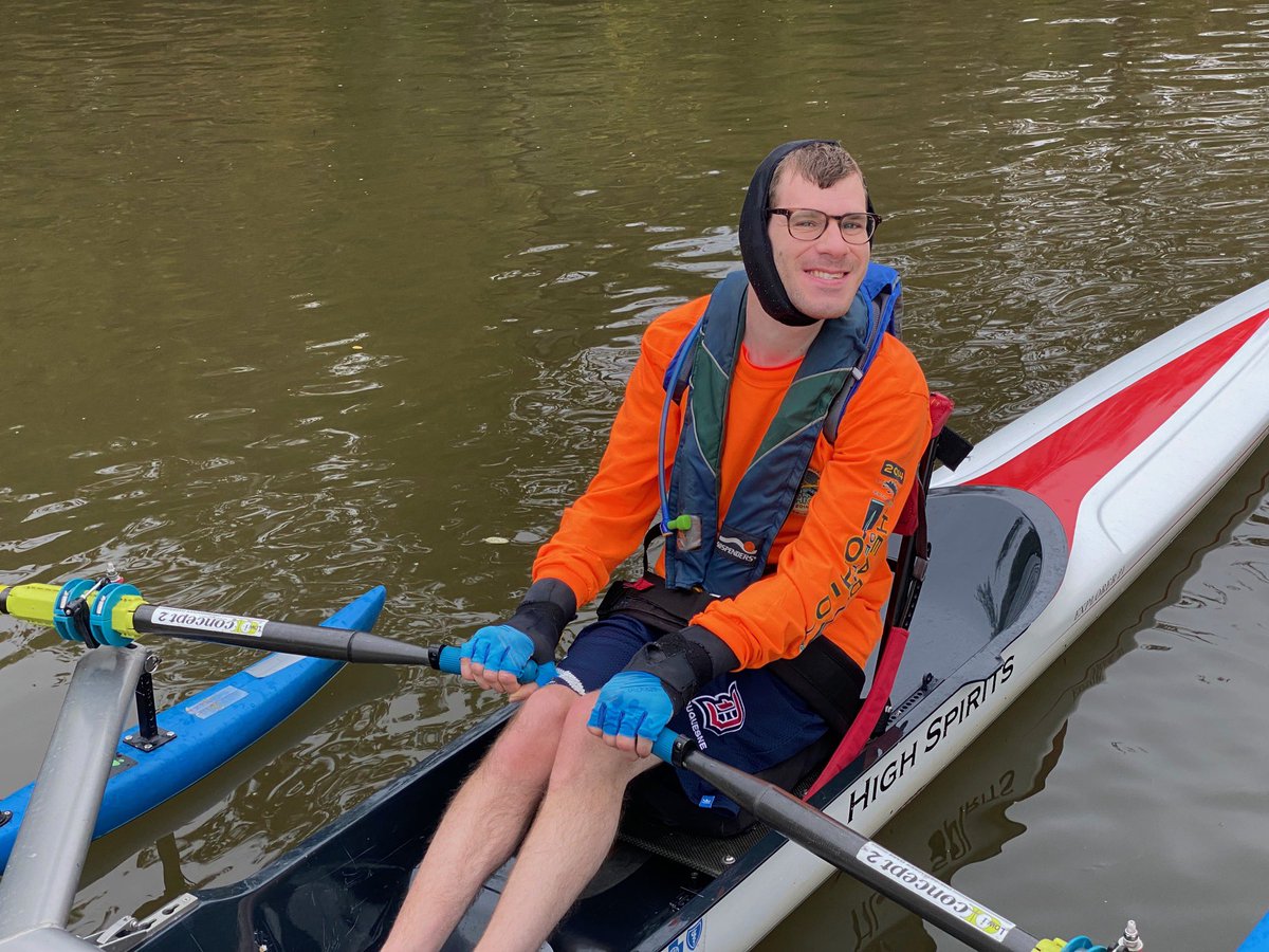 Jacob_brown_art's tweet photo. I love rowing #rowing #adaptivrowing #CerebralPalsy #cp #adaptive #trraadaptiverowing #pittsburgh#bayadaregatta #cpwarrior https://t.co/peU7WTIXB9