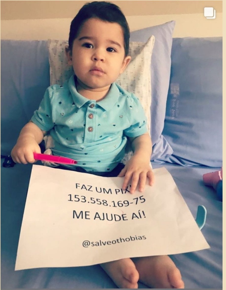 ser1feliz's tweet photo. Amigos patriotas precisamos a ajuda de vcs (curtam e retuitem)@salveothobias menino com leucemia, já fez transplante no Brasil mas a doença voltou com tudo e agora sua única chance de viver é um tratamento nos EUA e custa mais de 2.5 milhões.  Reside em Criciúma/SC https://t.co/8Nw55W36do