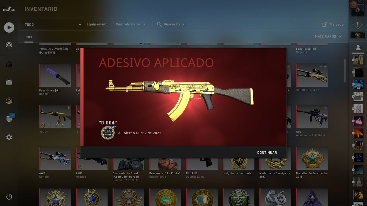 Simao_saymon's tweet photo. Hey @s1mpleo look at this beautiful AK-47 made by a brazillian. Do you think you could use it during the Major? It would be an honor for its creator https://t.co/PYqfVrsWuN