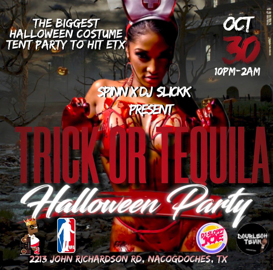 kenn_PHE's tweet photo. Yeah we’re only 9 minutes away from the campus #TrickOrTequila 🎃😎 https://t.co/lU1f5sBw6T
