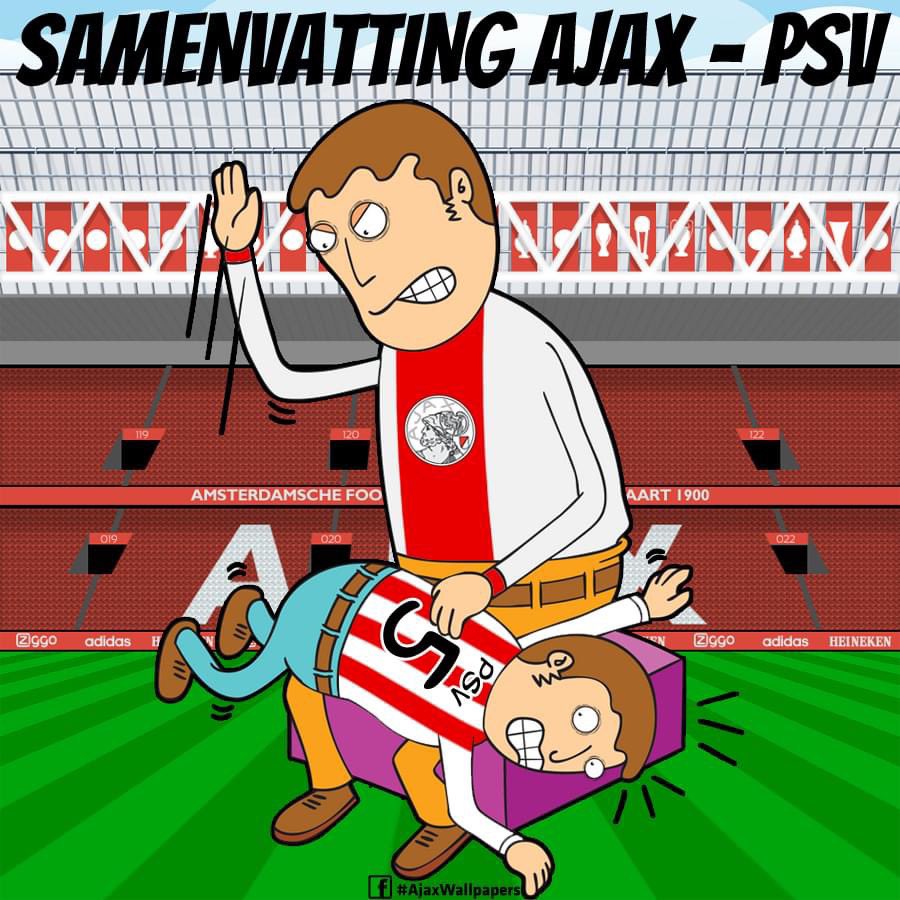 MarioAjax1's tweet photo. @khufu_khufu @Leifbloot1 @ajaxlife Huilie huilie na een pak op de broek van 5-0. Van frustratie dan maar op dit soort tweets afreageren…je moet tenslotte wat he 😂😂 https://t.co/Pwmz2FGPcR