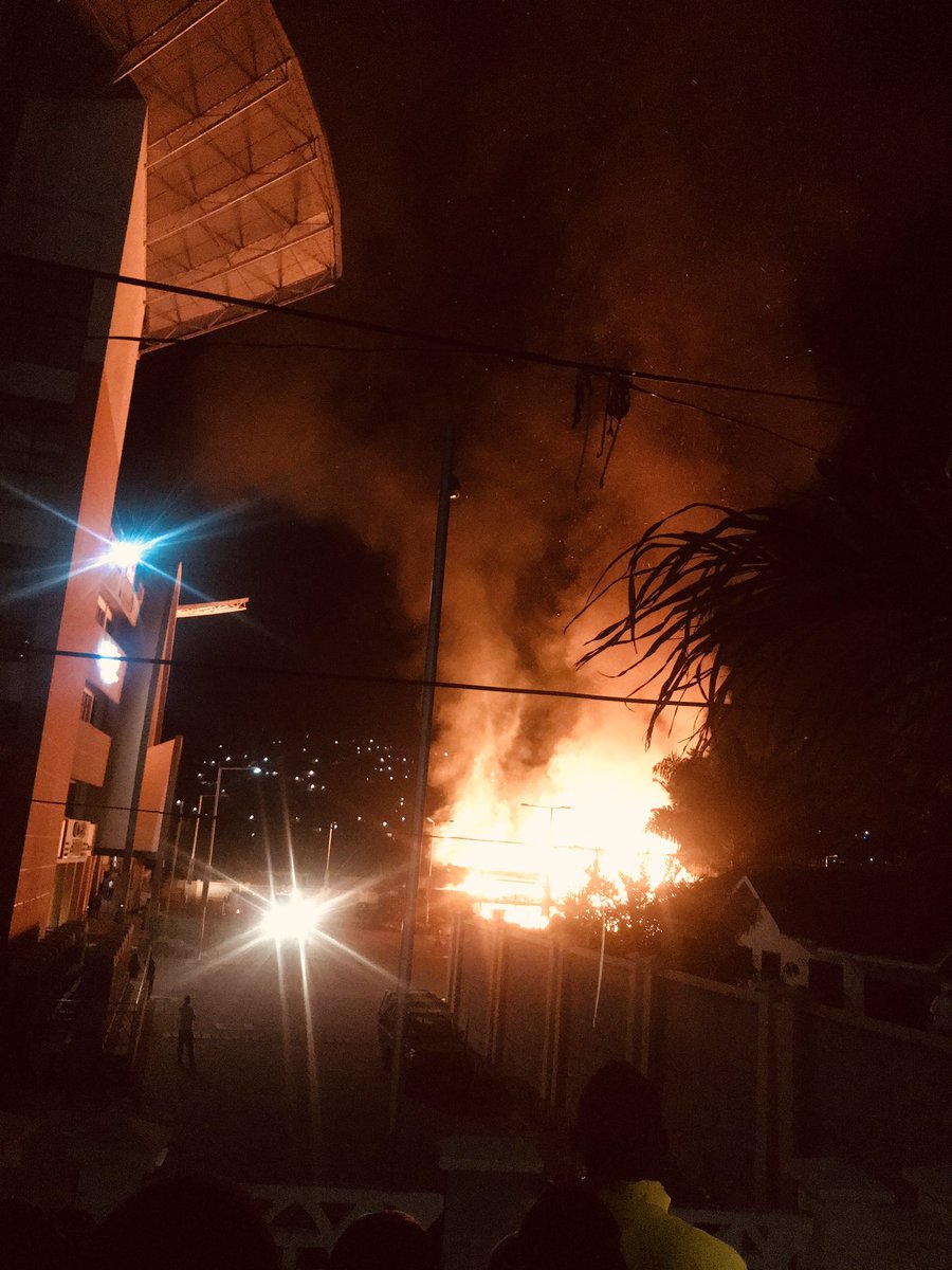 BestBuddyAlly's tweet photo. My fav Coffee point in Mwanza #TheCask is burning down☹️ https://t.co/TgiEj0425a