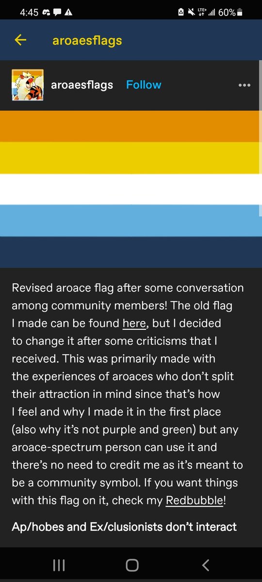 DABlPHOBIA's tweet photo. so creator of aroace flag supports mspec lesbians can we stop using it now https://t.co/8VVCffBKRJ