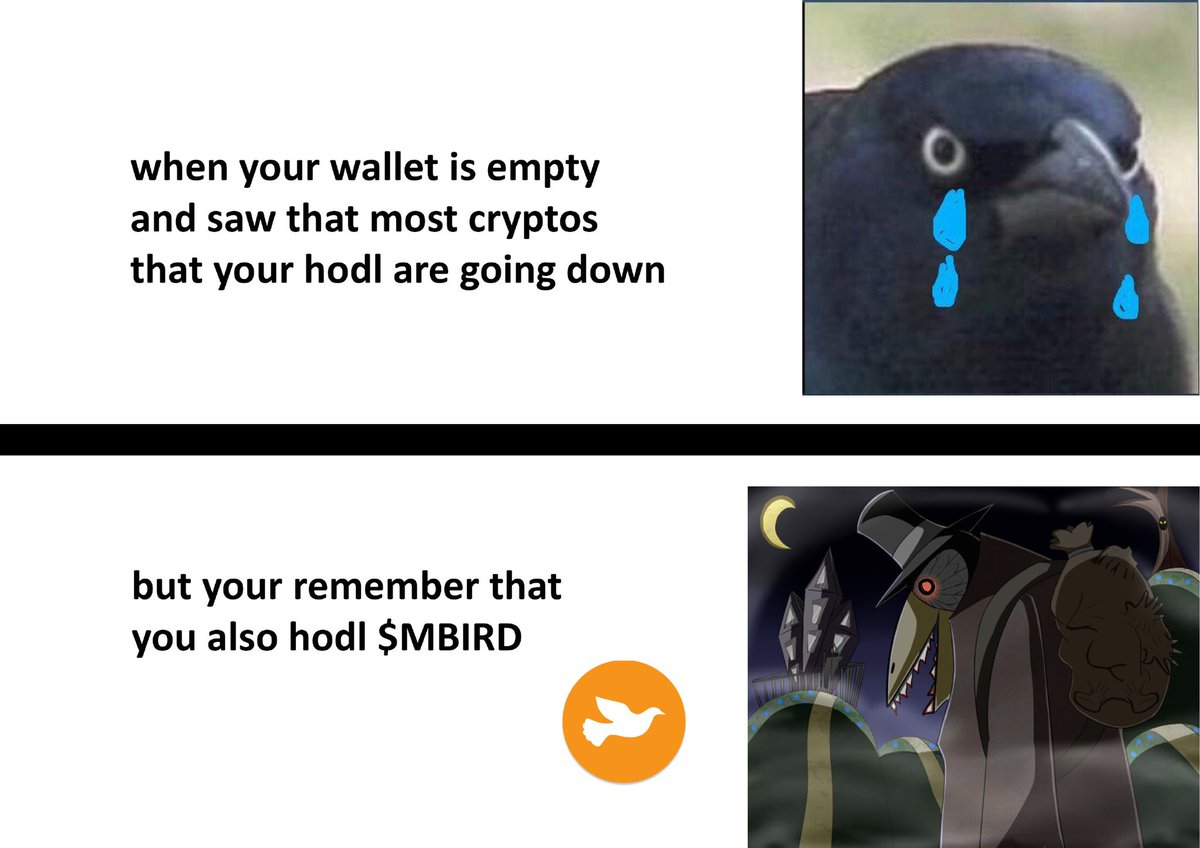 escapeler's tweet photo. @MBirdFinance 😂
#MBIRD https://t.co/zzzPlO9rZE