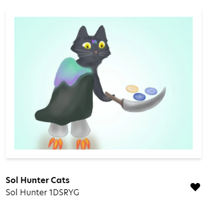 SolHunterCats's tweet photo. @omg_nft Because rocket boots!
Solana NFTs now available on Digital Eyes:
https://t.co/BtAJ95H6tK
#NFTs #Rocketboots #NFTdrop https://t.co/XzgWFtZInt