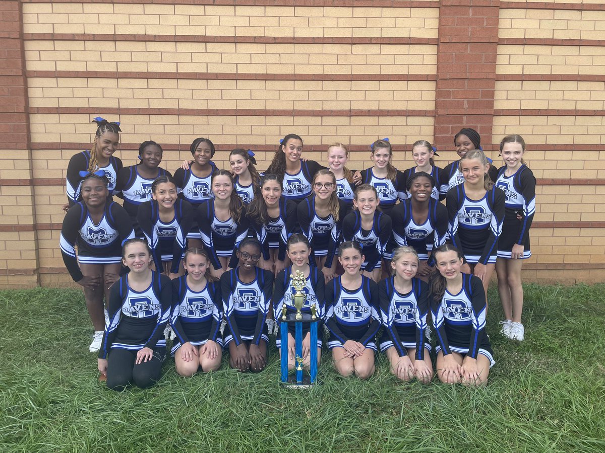 RMSRavens's tweet image. Great start to the competition season! First place at the Middle Tennessee Cheer Classic!