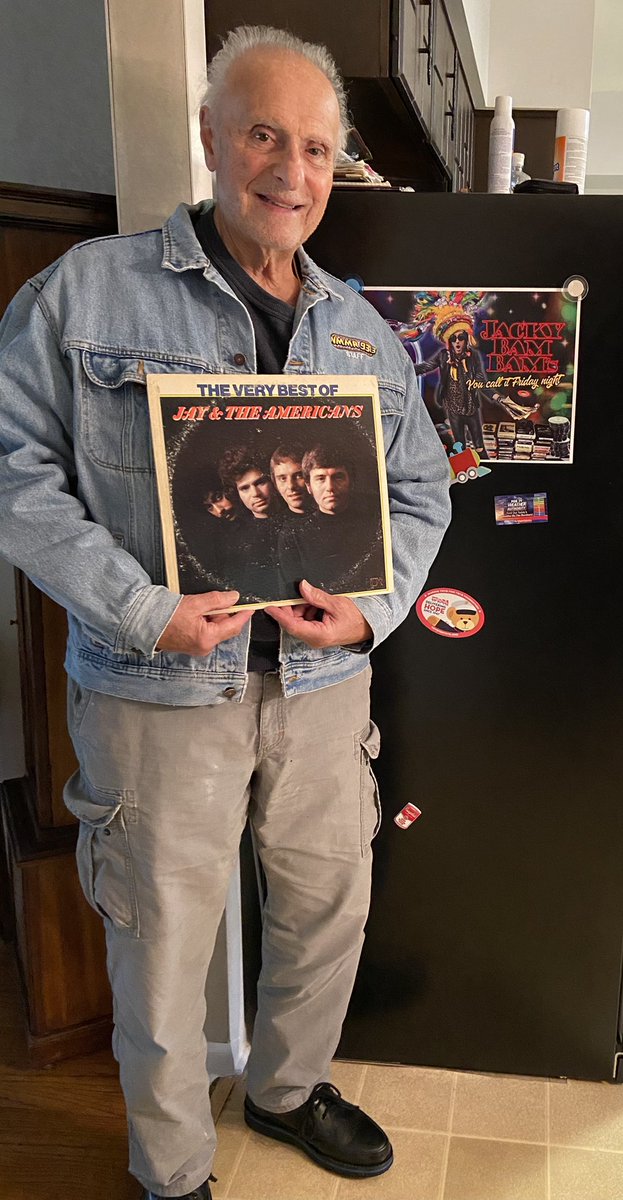 jackybambam933's tweet photo. My Dad Poppa BamBam showing me his JAY BLACK Vinyl catalog.We lost a great voice,JAY BLACK of JAY & THE AMERICANS. They opened for the Beatles & Founding members of Steely Dan played in his his solo band.Thanks Dad! #RIPJayBlack @933WMMR @RollingStone https://t.co/uSVl5x2rGC https://t.co/rOL2B0uMCi
