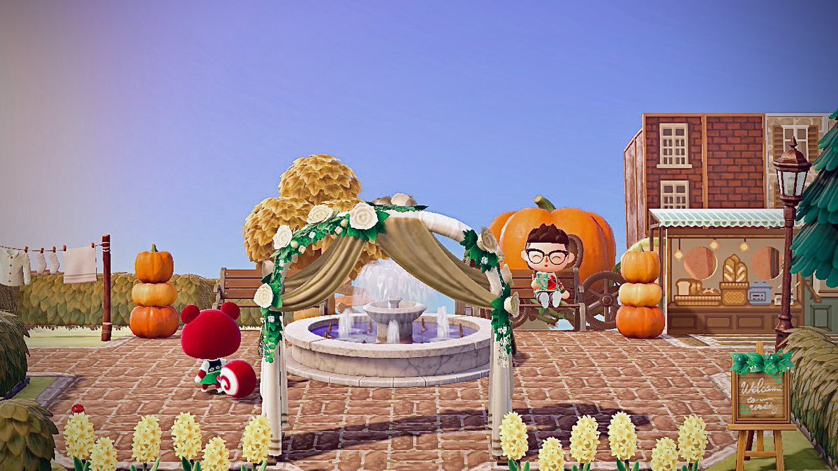 ohimaj's tweet photo. Welcome to town! Come stick around #ACNH #AnimalCrossingNewHorizons #towncore https://t.co/jqtxtOjaUF