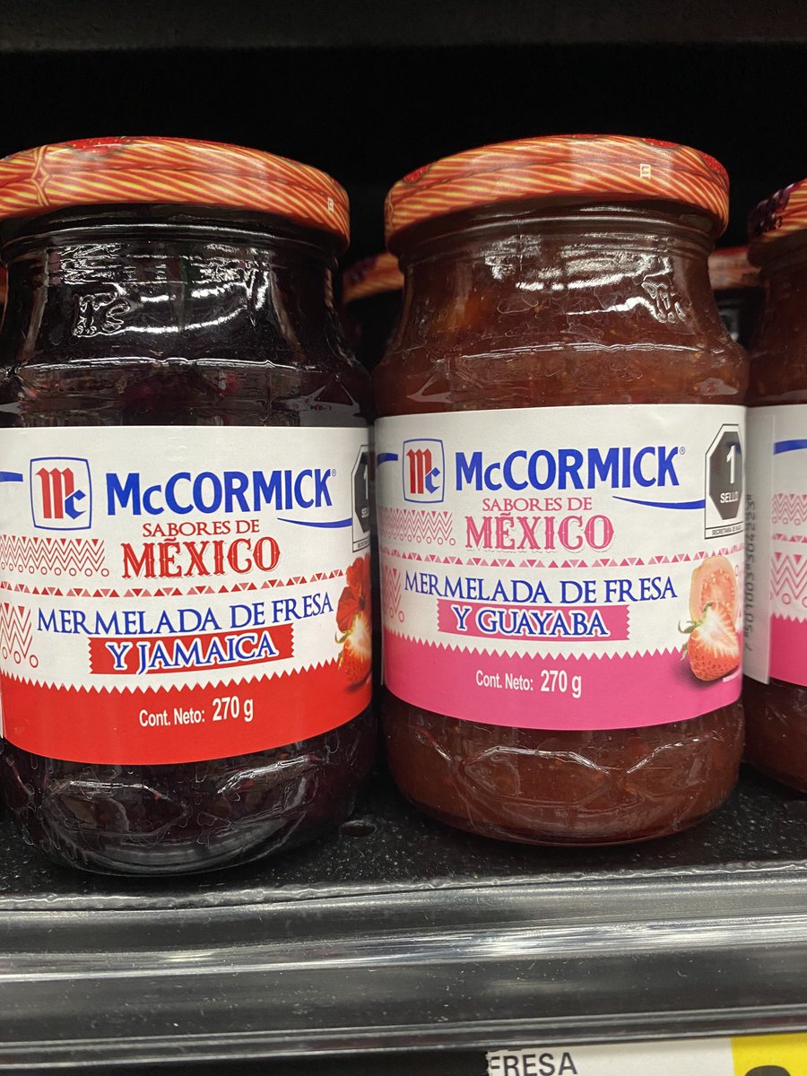 Mermelada McCormick Sabores de México fresa y jamaica 270 g