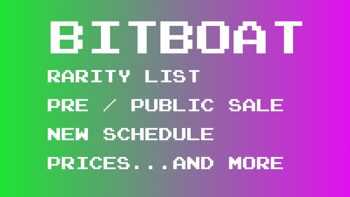 BitBoatNFT's tweet photo. Hello Captains, Partners, Friends, and all #NFT and #solana fans. 

Last month was challenging for us with many milestones achieved. And now we are 100% ready. But to make it As Smooth as Possible for you we need to make a small shift in schedule:

🌊 27-28 October - Presale

1/5 https://t.co/gOE8PMkE9W