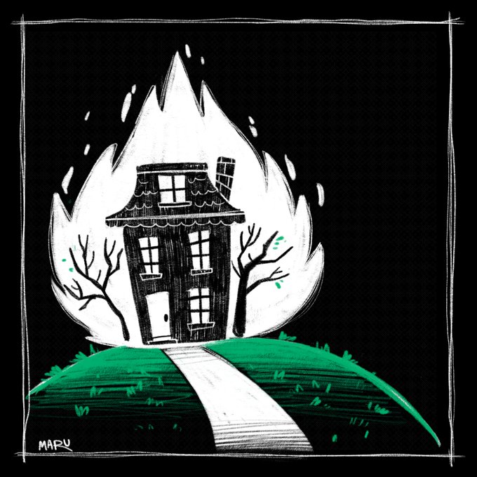Day 24: burn
#art #drawtober2021 #illustration 