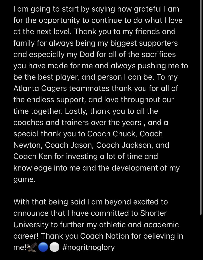 KriewsShaina's tweet photo. COMMITTED🦅🔵⚪️#nogritnoglory https://t.co/Y5oWYL3h5L