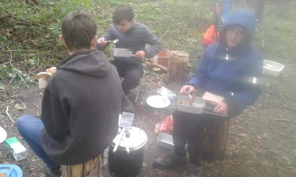 1stFSG's tweet photo. Pioneer Troop have just been on their first camp for two years. We had a small "Back to Basics in the Middle of Nowhere camp". We had great time, the Scouts slept in a bivvy, butchered and ate pigeon and rabbit and cooked a b... (See more on Facebook) -MK https://t.co/N2RgQqUdr0
