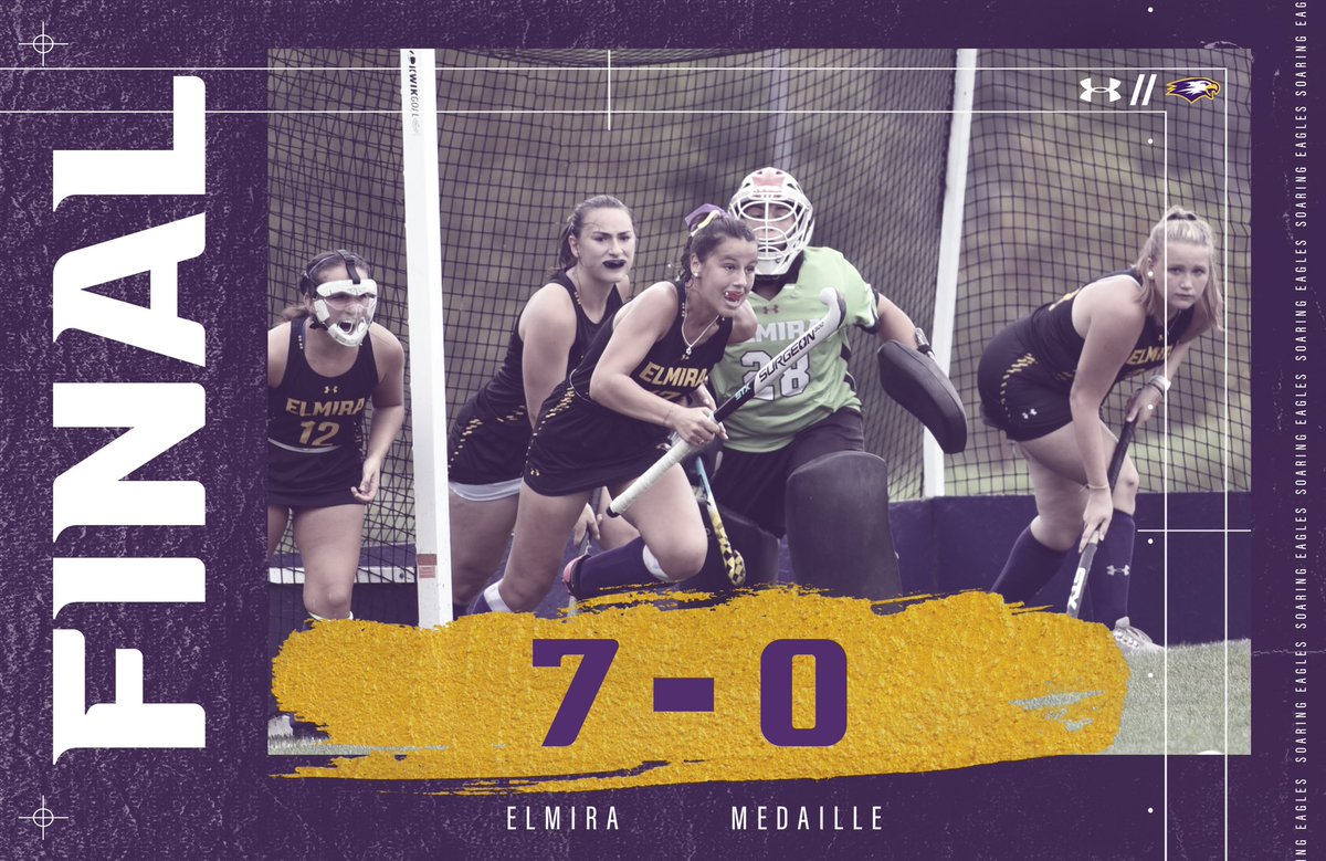 Elmira College Athletics (@ecsoaringeagles) on Twitter photo FINAL | Elmira 7, Medaille 0 - <a href="/ElmiraFHKY/">Elmira College Field Hockey</a> coming back from a trip to the Queen City with a shutout win! Five different goal scorers for the Soaring Eagles this afternoon. FINAL | Elmira 7, Medaille 0 - <a href="/ElmiraFHKY/">Elmira College Field Hockey</a> coming back from a trip to the Queen City with a shutout win! Five different goal scorers for the Soaring Eagles this afternoon.