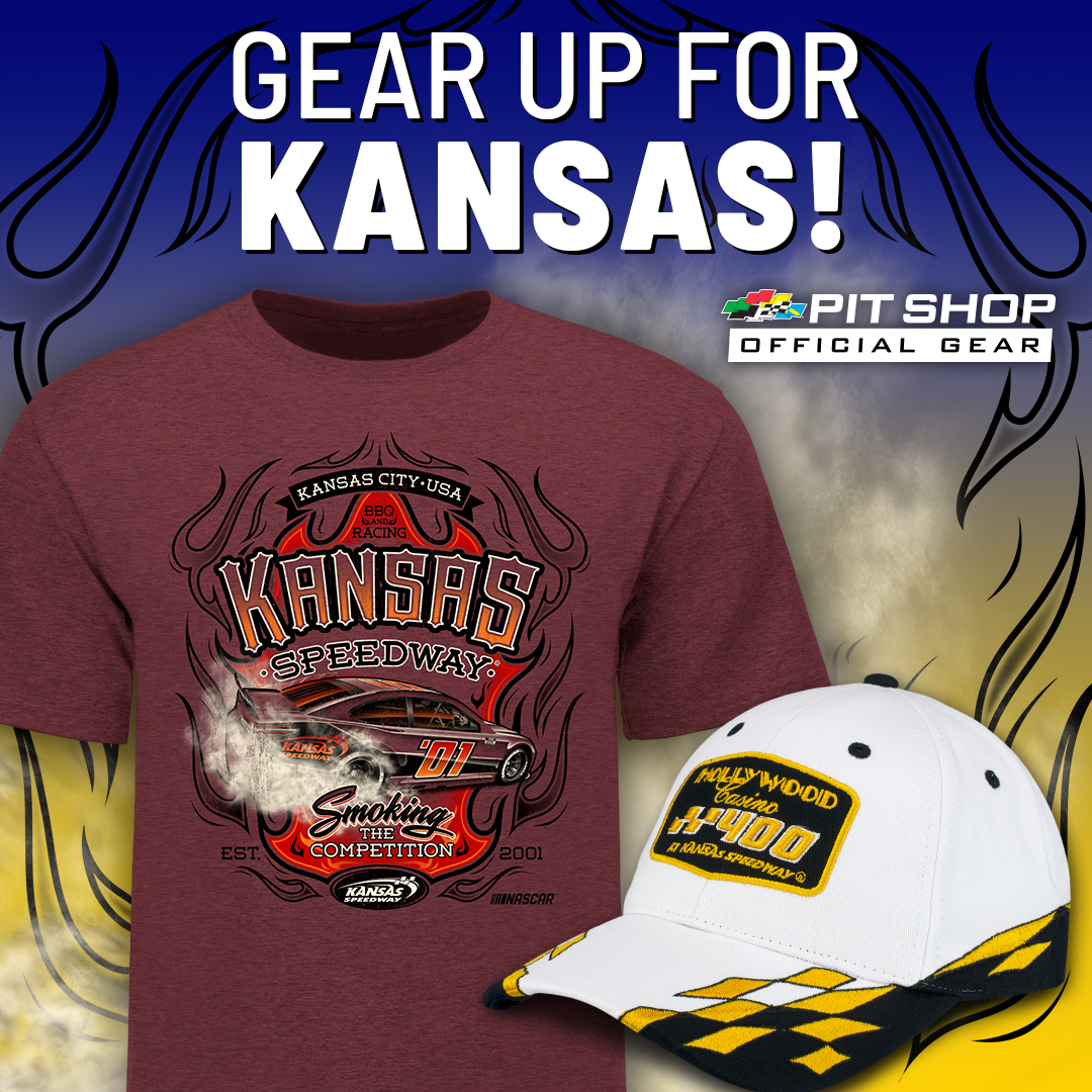kansasspeedway's tweet photo. Don't forget to buy your official Kansas Speedway merch! 👕 

https://t.co/uZDvPuW4wG

#HC400 | #KL300 | #Reeses150 https://t.co/U58BwGRRFJ