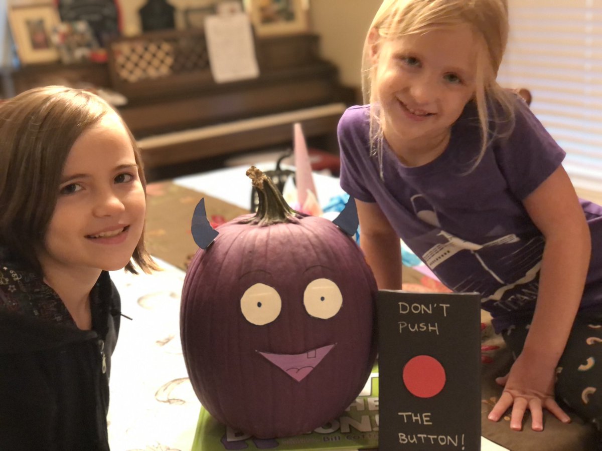 My little helpers and I made Larry for the Sherwood staff book character pumpkins!  🎃   #SherwoodShines112 #112leads