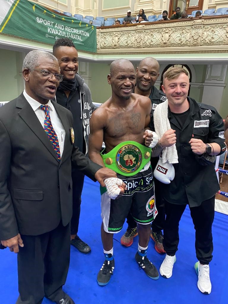 AbuBoxing's tweet image. The ABU SADC Junior Welterweight title took place at the Pietermaritzburg city hall on the 24/10/2021.
Marcus Lebogo bulldozed and stamped his authority in the fight. Marcus Lebogo was crowned the new ABU SADC regional champion by a unanimous points decision