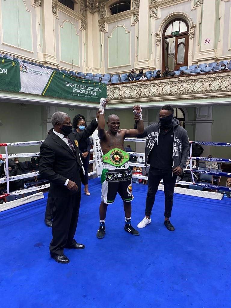 AbuBoxing's tweet image. The ABU SADC Junior Welterweight title took place at the Pietermaritzburg city hall on the 24/10/2021.
Marcus Lebogo bulldozed and stamped his authority in the fight. Marcus Lebogo was crowned the new ABU SADC regional champion by a unanimous points decision