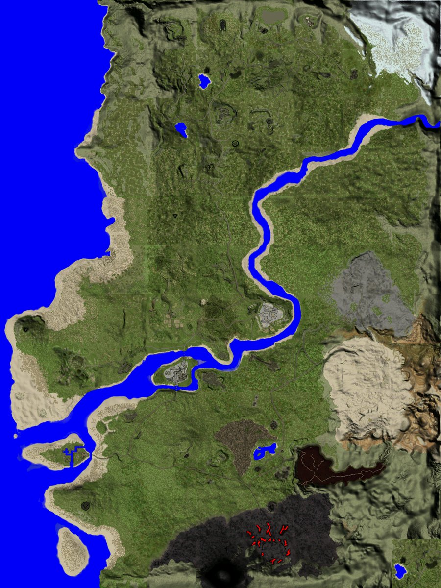 TwoWorldsWiki's tweet photo. This is an early map from Two Worlds. This map can be seen in early screenshots from 2006. Exactly when the map was changed to the final version is unknown. https://t.co/ROkOIeg3qd