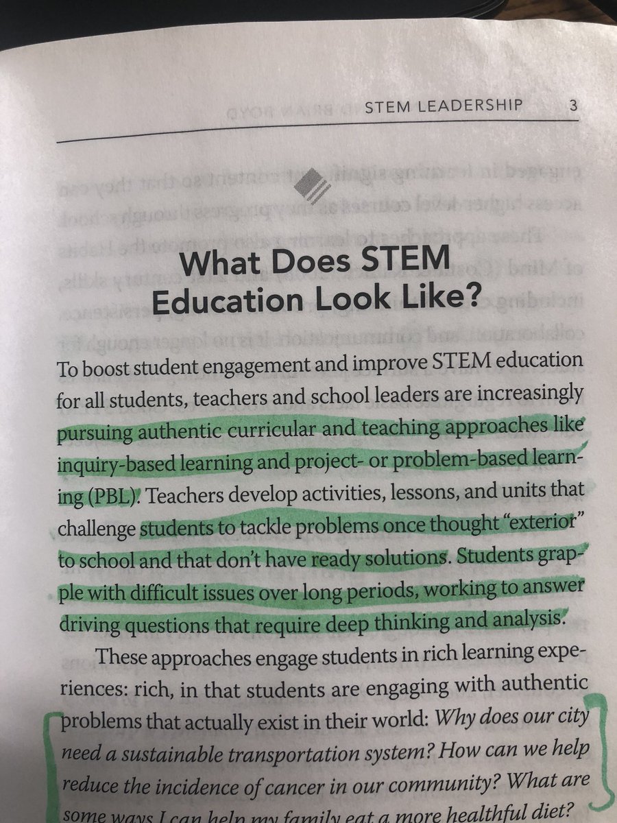 mrjscutt's tweet photo. So what does STEM education look like? Does your school have a STEM program or maybe STEM should be a part of every program? @LloydCatholic @i_lcsd @ASCD @STEMleadership #booksnap https://t.co/SXXOzxcsWj